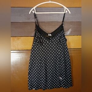 Secret Treasures XL 16/18 Sexy Feminine Black With Pink Hearts Lingerie